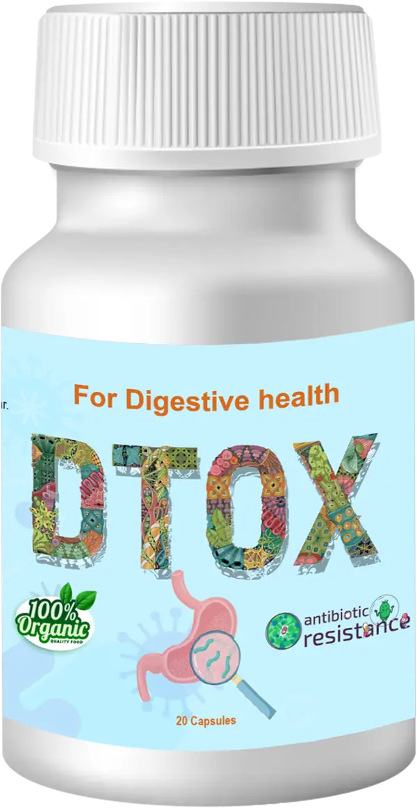 DTOX Capsules — ২০ ক্যাপসুলের বোতল